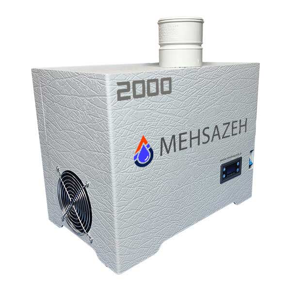 رطوبت ساز مدل 2000 در سالن پرورش طیور با پخش یکنواخت مه سرد