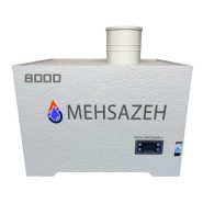نمای کامل رطوبت‌ساز صنعتی مدل 8000 با پنل کنترل دیجیتال و بدنه ABS مقاوم